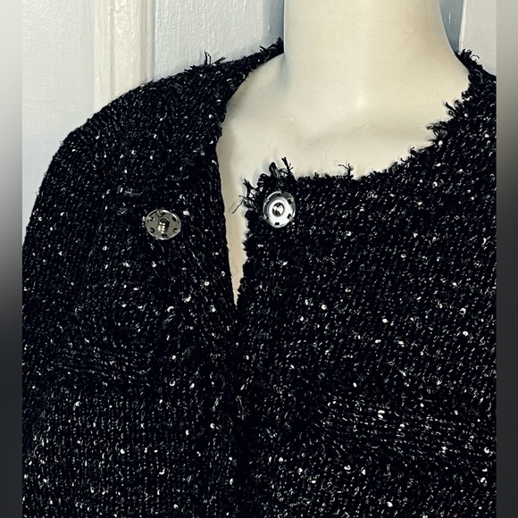 Michael Kors Tweed Blazer 2XL / 16 Charcoal wool.blend - Picture 6 of 14